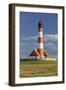 Lighthouse of Westerhever (Municipality), Schleswig-Holstein, Germany-Rainer Mirau-Framed Photographic Print