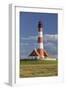 Lighthouse of Westerhever (Municipality), Schleswig-Holstein, Germany-Rainer Mirau-Framed Photographic Print