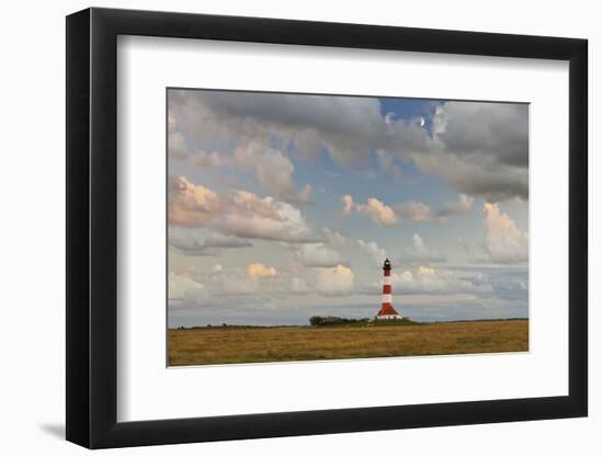 Lighthouse of Westerhever (Municipality), Schleswig-Holstein, Germany-Rainer Mirau-Framed Photographic Print