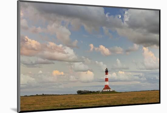 Lighthouse of Westerhever (Municipality), Schleswig-Holstein, Germany-Rainer Mirau-Mounted Photographic Print