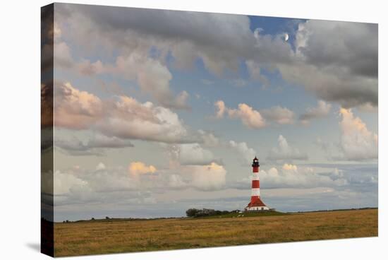 Lighthouse of Westerhever (Municipality), Schleswig-Holstein, Germany-Rainer Mirau-Stretched Canvas
