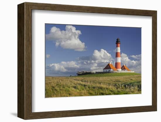 Lighthouse of Westerhever (Municipality), Schleswig-Holstein, Germany-Rainer Mirau-Framed Photographic Print