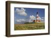 Lighthouse of Westerhever (Municipality), Schleswig-Holstein, Germany-Rainer Mirau-Framed Photographic Print