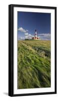 Lighthouse of Westerhever (Municipality), Schleswig-Holstein, Germany-Rainer Mirau-Framed Photographic Print