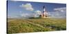 Lighthouse of Westerhever (Municipality), Schleswig-Holstein, Germany-Rainer Mirau-Stretched Canvas