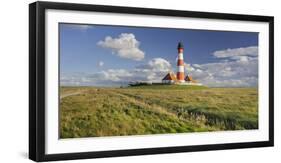 Lighthouse of Westerhever (Municipality), Schleswig-Holstein, Germany-Rainer Mirau-Framed Photographic Print