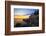 Lighthouse on a Cliff at Sunset, Bass Harbor, ME-George Oze-Framed Photographic Print