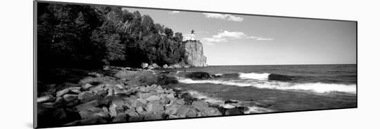 Lighthouse on a Cliff, Split Rock Lighthouse, Lake Superior, Minnesota, USA-null-Mounted Photographic Print