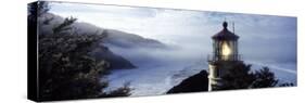 Lighthouse on a Hill, Heceta Head Lighthouse, Heceta Head, Lane County, Oregon, USA-null-Stretched Canvas