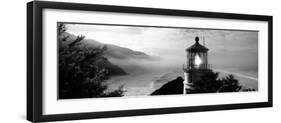 Lighthouse on a Hill, Heceta Head Lighthouse, Heceta Head, Lane County, Oregon, USA-null-Framed Premium Photographic Print