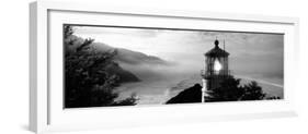 Lighthouse on a Hill, Heceta Head Lighthouse, Heceta Head, Lane County, Oregon, USA-null-Framed Photographic Print