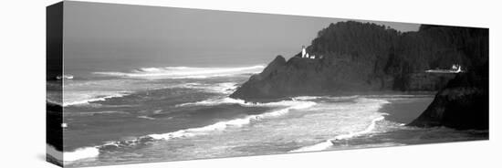 Lighthouse on a Hill, Heceta Head Lighthouse, Heceta Head, Lane County, Oregon, USA-null-Stretched Canvas