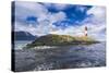 Lighthouse on an Island in the Beagle Channel, Ushuaia, Tierra Del Fuego, Argentina, South America-Michael Runkel-Stretched Canvas