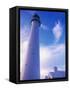 Lighthouse on Bermuda-Dennis Degnan-Framed Stretched Canvas