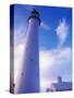 Lighthouse on Bermuda-Dennis Degnan-Stretched Canvas