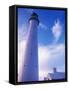 Lighthouse on Bermuda-Dennis Degnan-Framed Stretched Canvas