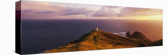 Lighthouse on Cape Reinga, Northland, New Zealand-null-Stretched Canvas