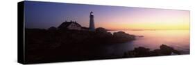 Lighthouse on Coast, Portland Head Lighthouse Built 1791, Cape Elizabeth, Cumberland County, Maine-null-Stretched Canvas