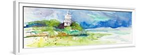 Lighthouse on Coastline-Lanie Loreth-Framed Premium Giclee Print