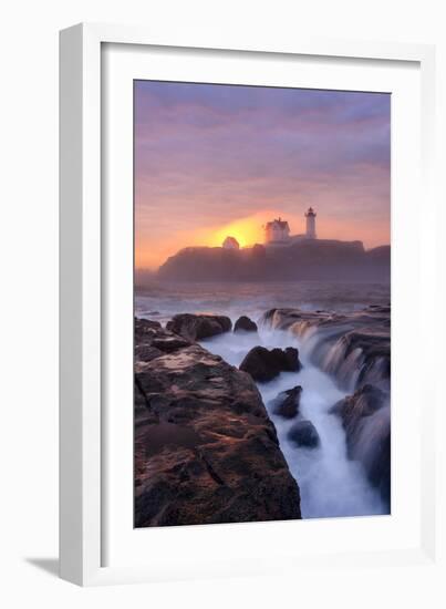 Lighthouse On Fire-Michael Blanchette Photography-Framed Photographic Print