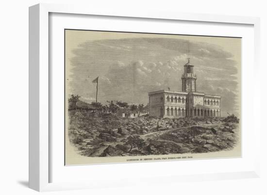 Lighthouse on Kennery Island, Near Bombay-null-Framed Giclee Print