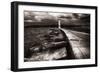 Lighthouse On Lake Geneva-George Oze-Framed Photographic Print