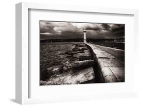 Lighthouse On Lake Geneva-George Oze-Framed Photographic Print