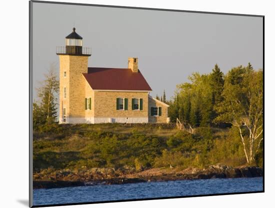 Lighthouse on Lake Superior, Copper Harbor, Michigan, USA-Chuck Haney-Mounted Photographic Print