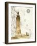 Lighthouse On Rock-Fab Funky-Framed Art Print