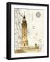 Lighthouse On Rock-Fab Funky-Framed Art Print