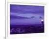 Lighthouse on Rocky Shore, Evening-Gary D^ Ercole-Framed Photographic Print