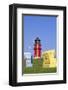 Lighthouse on the beach, Buesum, Schleswig-Holstein, Germany-null-Framed Art Print