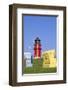 Lighthouse on the beach, Buesum, Schleswig-Holstein, Germany-null-Framed Art Print