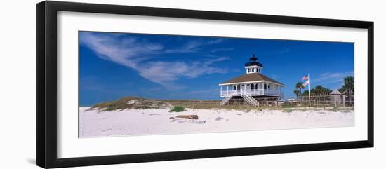 Lighthouse on the Beach, Port Boca Grande Lighthouse, Gasparilla Island State Park-null-Framed Photographic Print