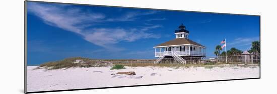 Lighthouse on the Beach, Port Boca Grande Lighthouse, Gasparilla Island State Park-null-Mounted Photographic Print