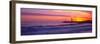 Lighthouse on the coast at dusk, Walton Lighthouse, Santa Cruz, California, USA-Panoramic Images-Framed Photographic Print