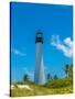 Lighthouse on the coast, Bill Baggs Cape Florida State Park, Key Biscayne, Miami-Dade County, Fl...-null-Stretched Canvas