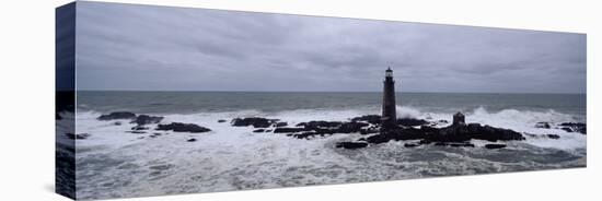 Lighthouse on the Coast, Graves Light, Boston Harbor, Massachusetts, USA-null-Stretched Canvas