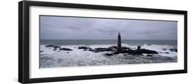 Lighthouse on the Coast, Graves Light, Boston Harbor, Massachusetts, USA-null-Framed Photographic Print