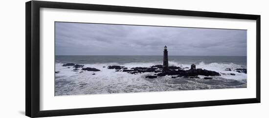 Lighthouse on the Coast, Graves Light, Boston Harbor, Massachusetts, USA-null-Framed Photographic Print