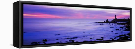 Lighthouse on the Coast, Pigeon Point Lighthouse, Pescadero, California, USA-null-Framed Stretched Canvas