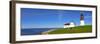 Lighthouse on the Coast, Point Judith Lighthouse, Narragansett Bay, Rhode Island, USA-null-Framed Photographic Print