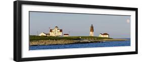 Lighthouse on the Coast, Point Judith Lighthouse, Narragansett Bay, Washington County-null-Framed Photographic Print