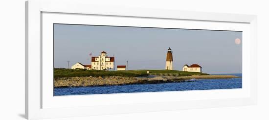 Lighthouse on the Coast, Point Judith Lighthouse, Narragansett Bay, Washington County-null-Framed Photographic Print