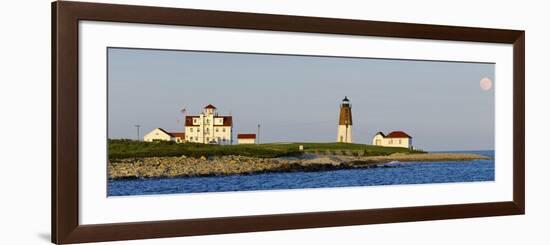 Lighthouse on the Coast, Point Judith Lighthouse, Narragansett Bay, Washington County-null-Framed Photographic Print