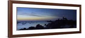 Lighthouse on the Coast, Pontusval Lighthouse, Brignogan-Plage, Finistere, Brittany, France-null-Framed Photographic Print