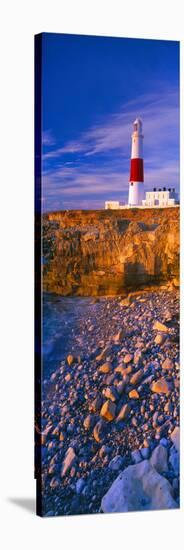 Lighthouse on the Coast, Portland Bill Lighthouse, Portland Bill, Dorset, England-null-Stretched Canvas