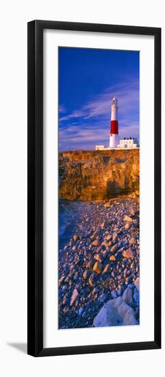 Lighthouse on the Coast, Portland Bill Lighthouse, Portland Bill, Dorset, England-null-Framed Photographic Print