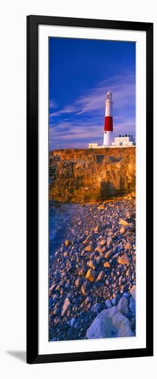 Lighthouse on the Coast, Portland Bill Lighthouse, Portland Bill, Dorset, England-null-Framed Photographic Print