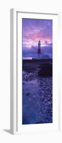 Lighthouse on the Coast, Portland Bill Lighthouse, Portland Bill, Dorset, England-null-Framed Photographic Print